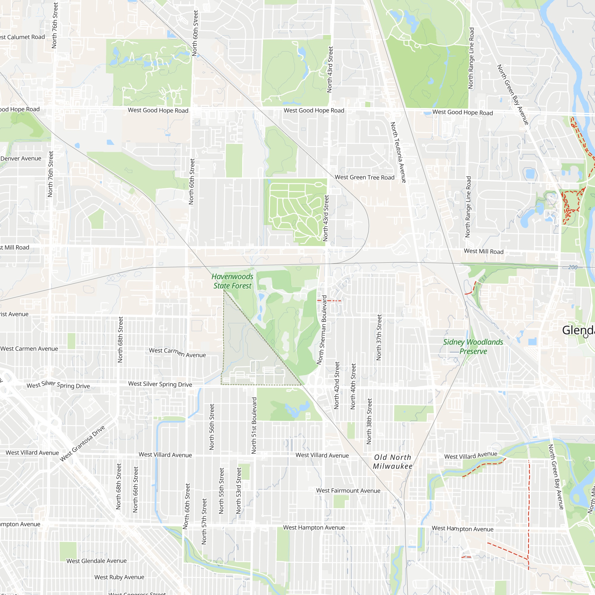 Nature Center map