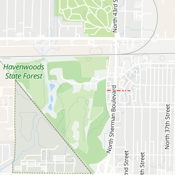 Map of Nature Center