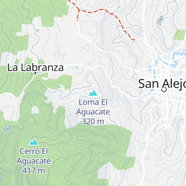 Map of Loma El Aguacate