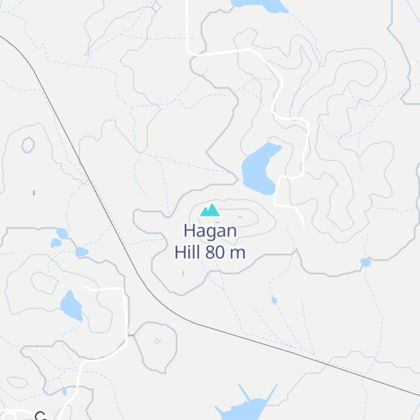 Map of Hagan Hill