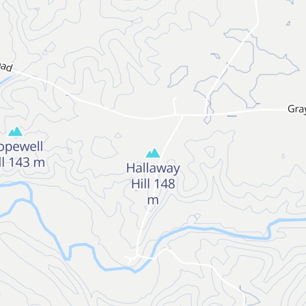 Map of Hallaway Hill