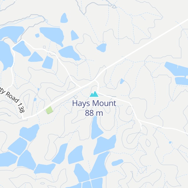 Map of Hays Mount