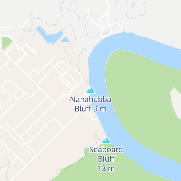 Map of Nanahubba Bluff
