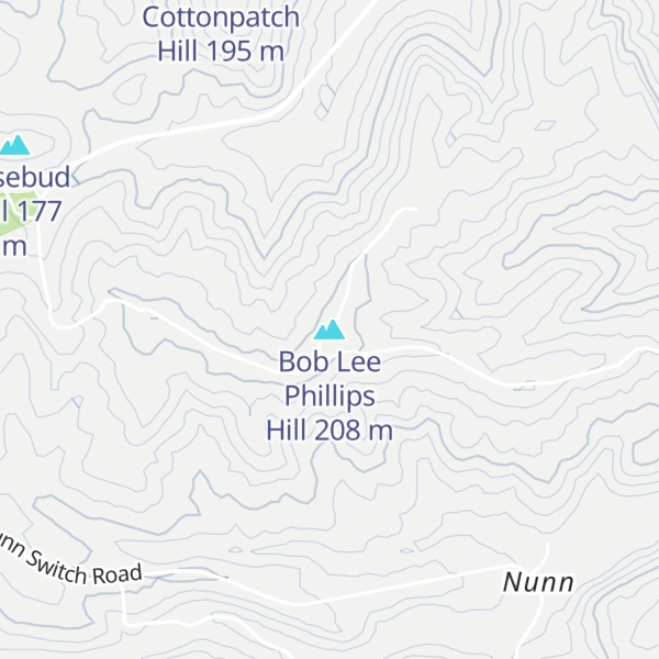 Map of Bob Lee Phillips Hill