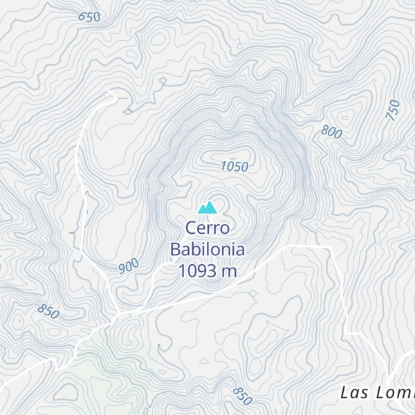Map of Cerro Babilonia