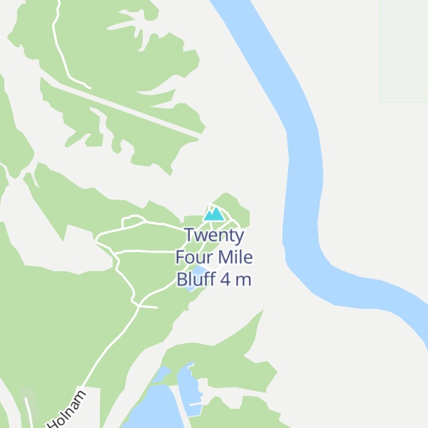Map of Twenty Four Mile Bluff