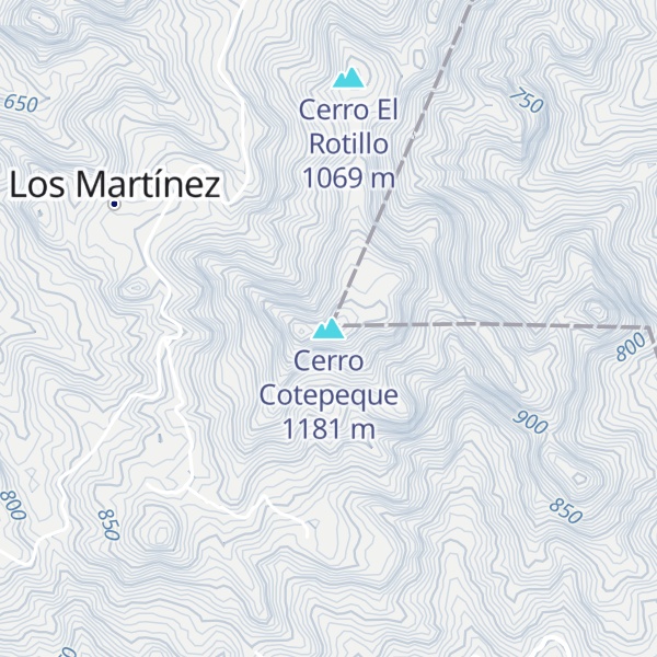 Map of Cerro Cotepeque