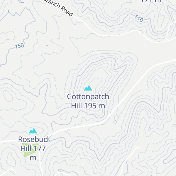 Map of Cottonpatch Hill