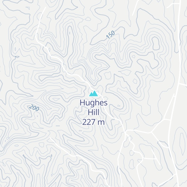 Map of Hughes Hill