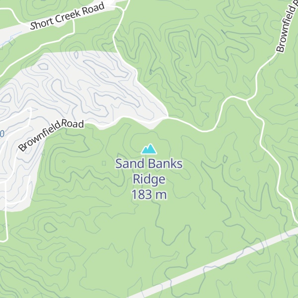 Map of Sand Banks Ridge