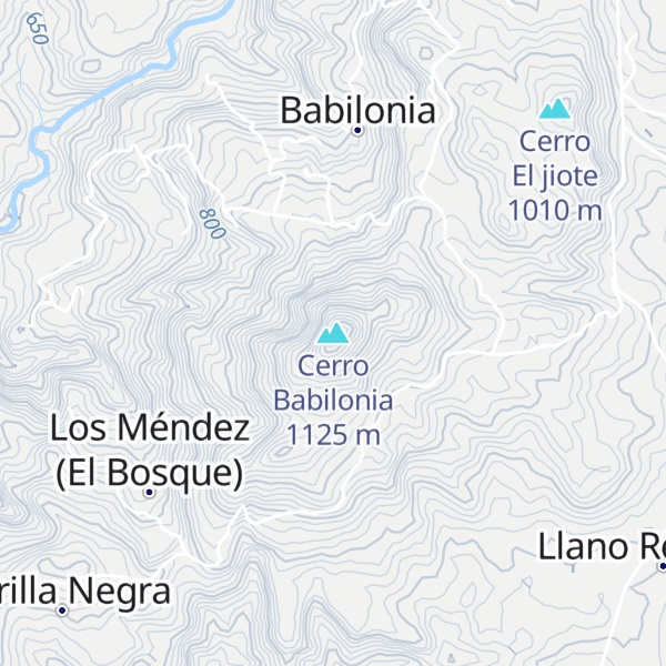 Map of Cerro Babilonia