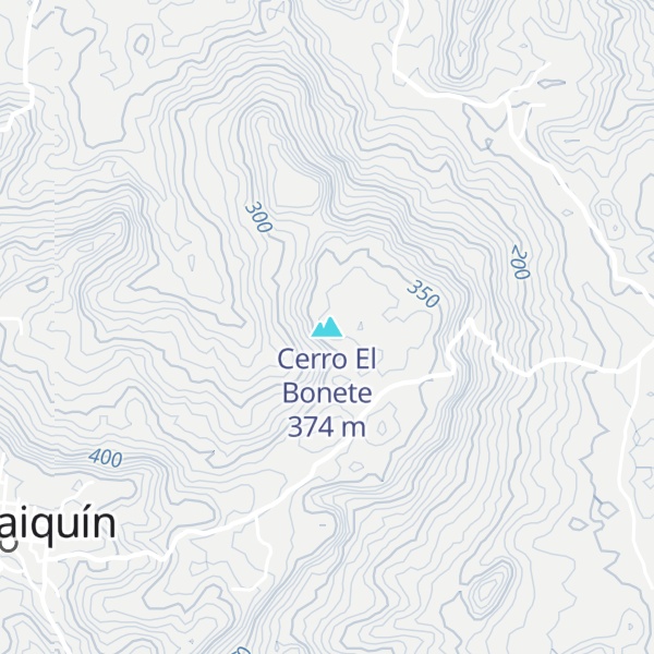 Map of Cerro El Bonete