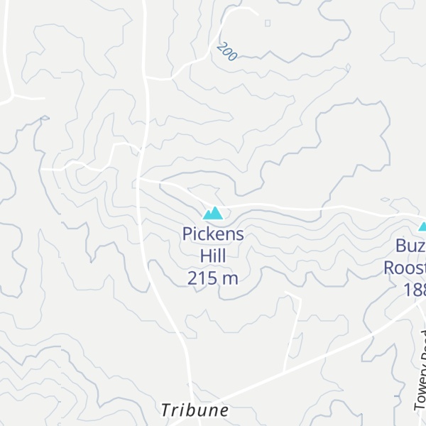 Map of Pickens Hill