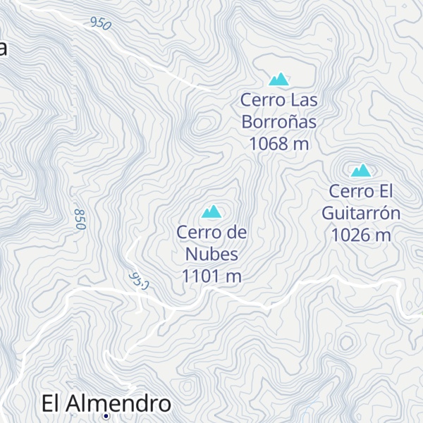 Map of Cerro de Nubes