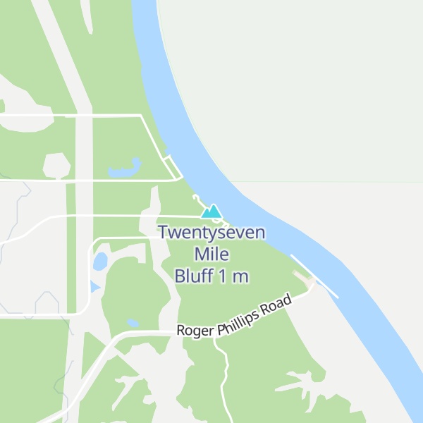 Map of Twentyseven Mile Bluff