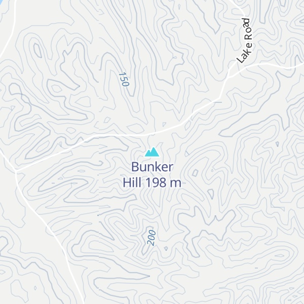 Map of Bunker Hill