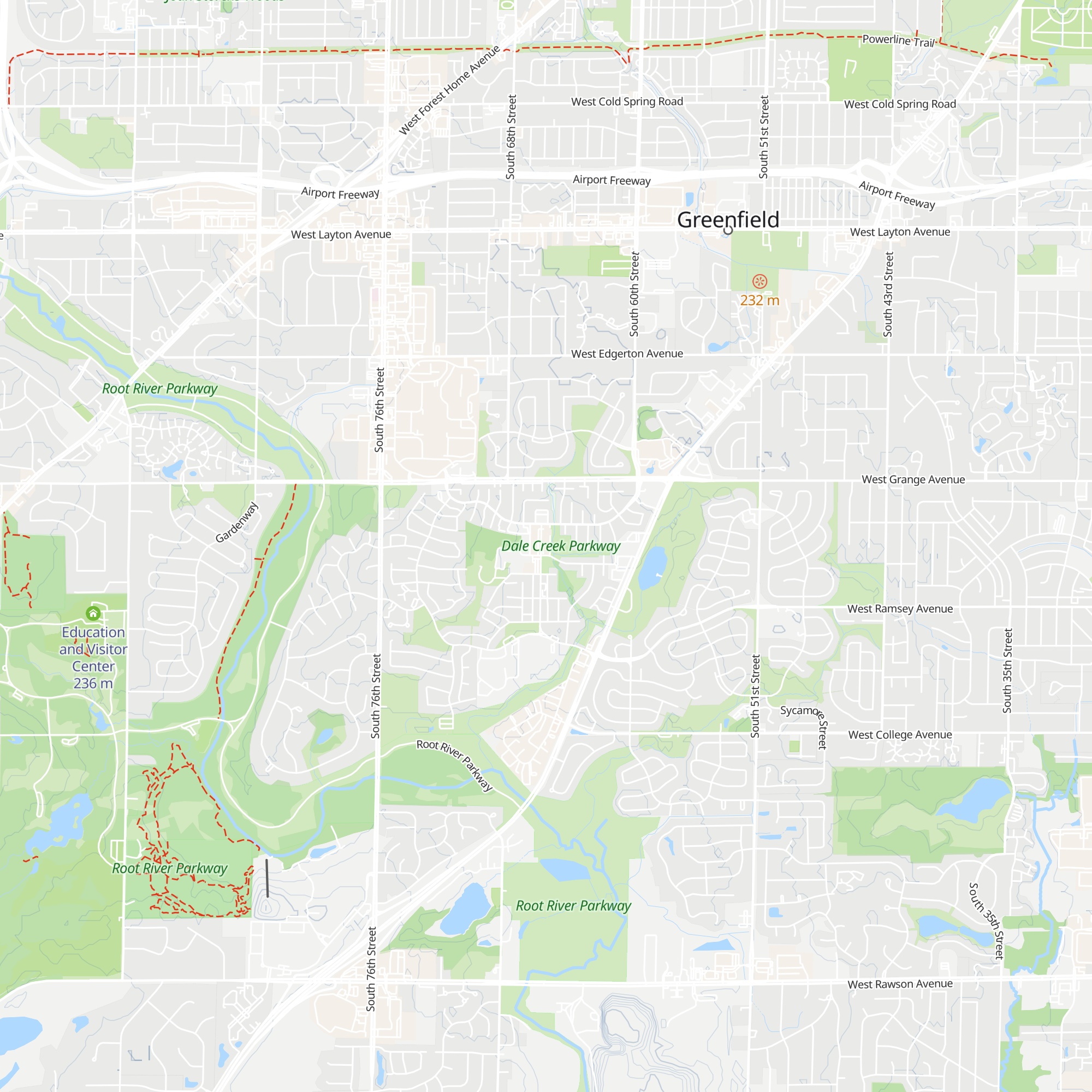 Historic Greendale Welcome Center map