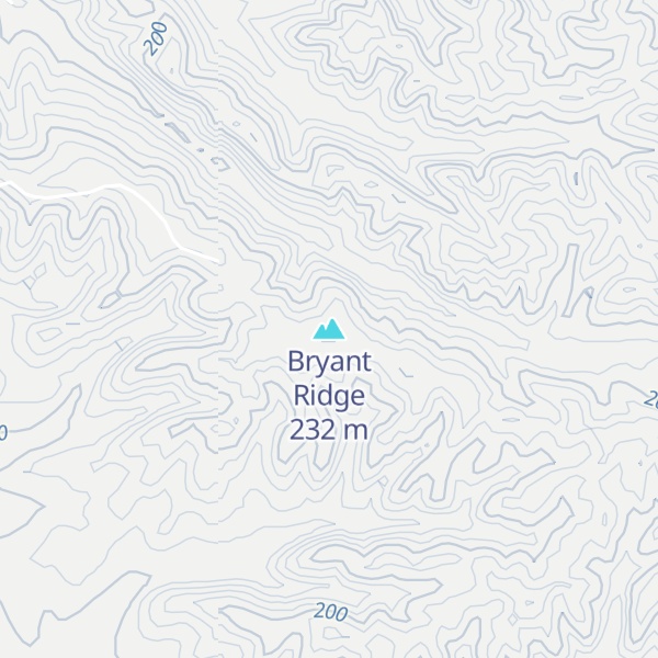 Map of Bryant Ridge