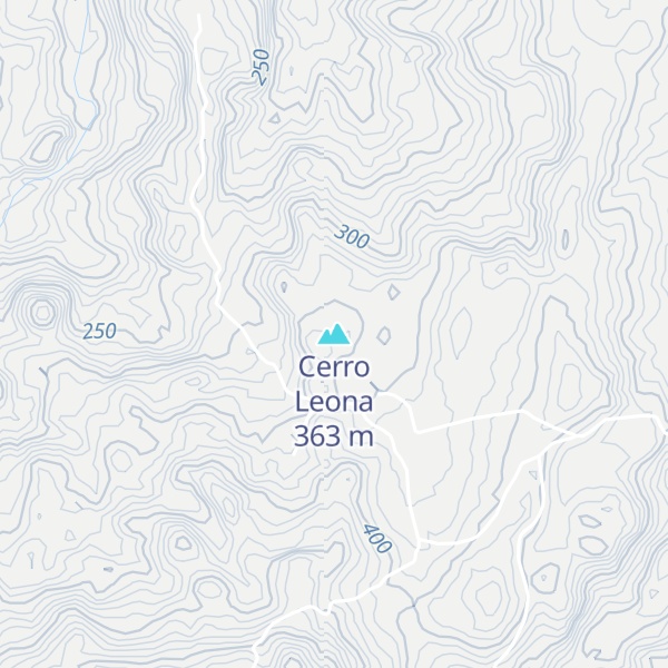 Map of Cerro Leona