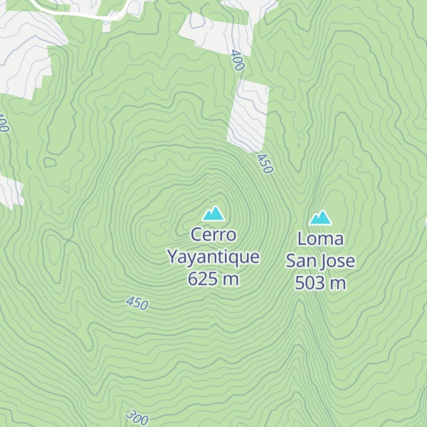 Map of Cerro Yayantique