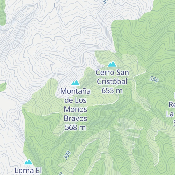 Map of Cerro Montoso