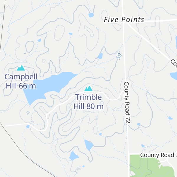 Map of Trimble Hill