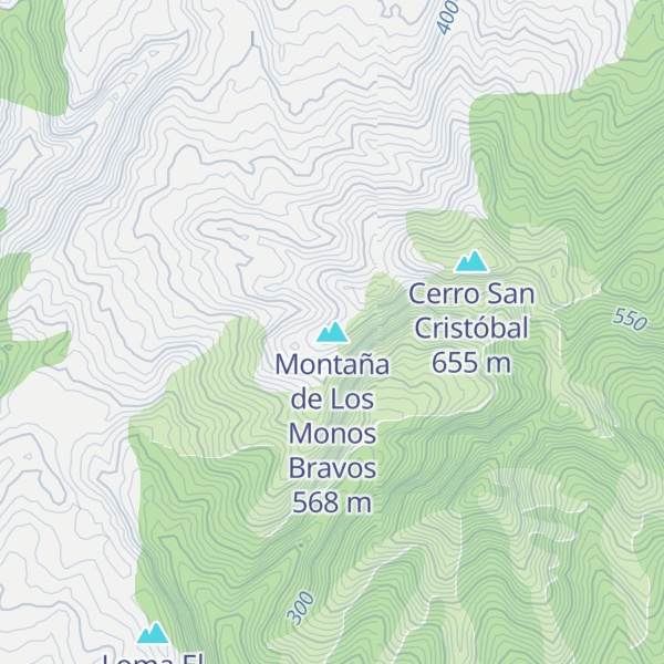 Map of Montaña de Los Monos Bravos