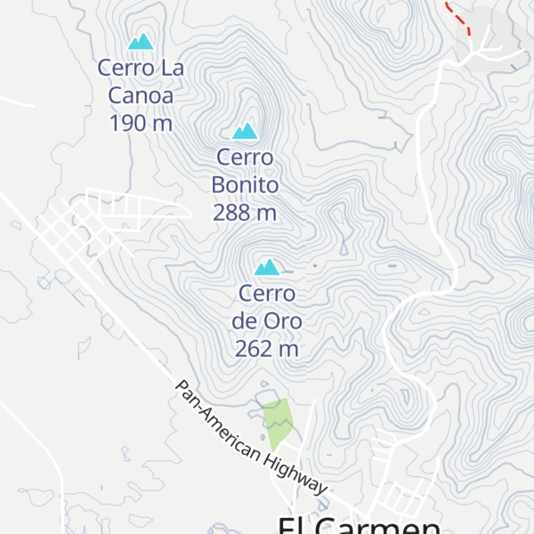Map of Cerro de Oro