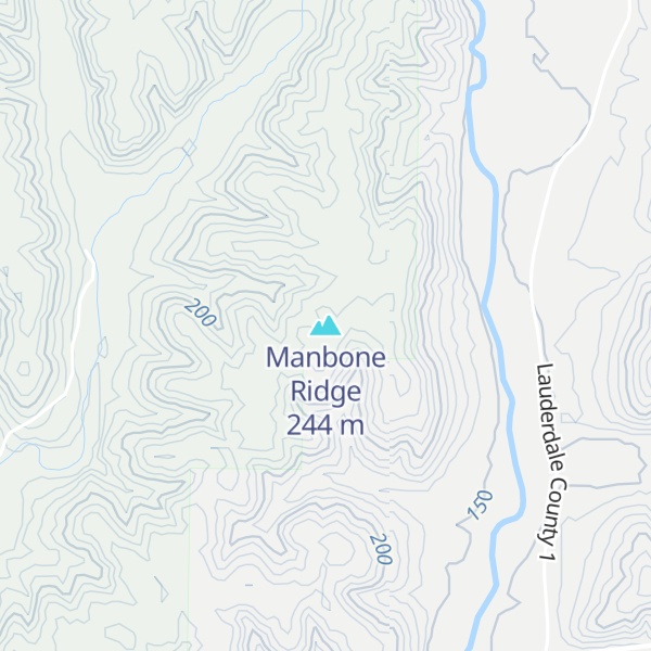 Map of Manbone Ridge