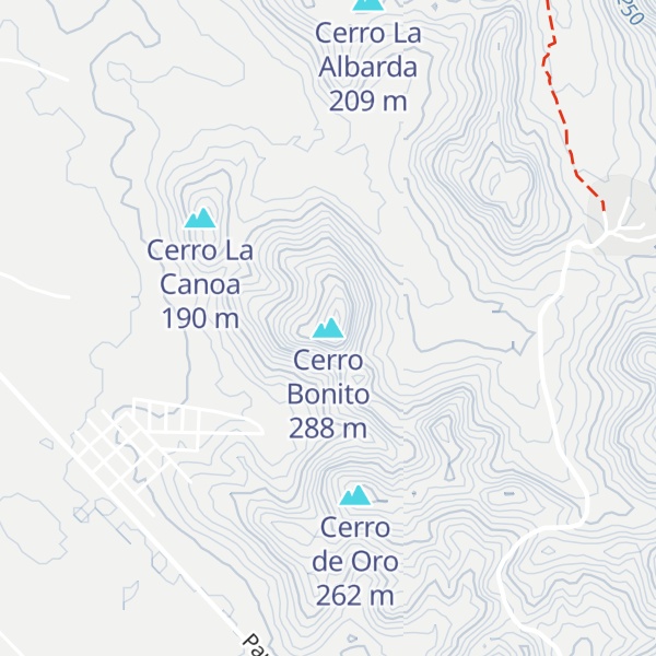 Map of Cerro Bonito