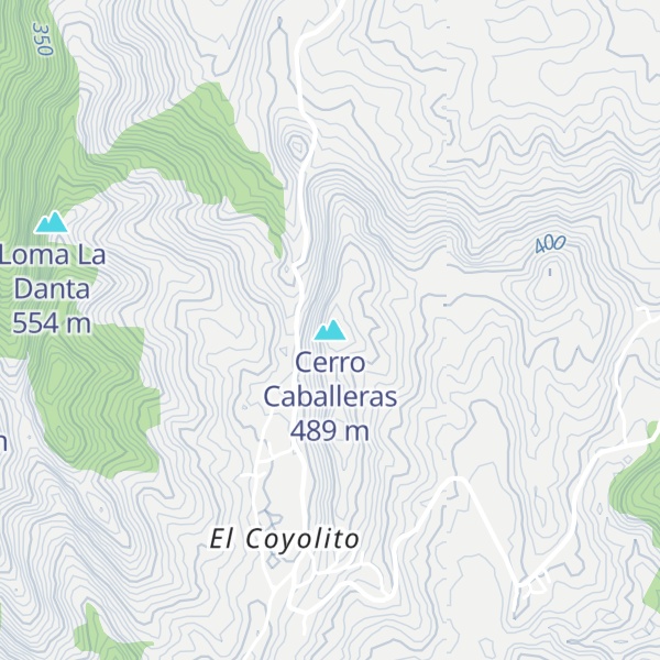 Map of Cerro Caballeras