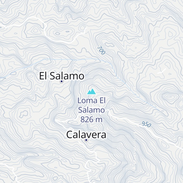 Map of Loma El Salamo