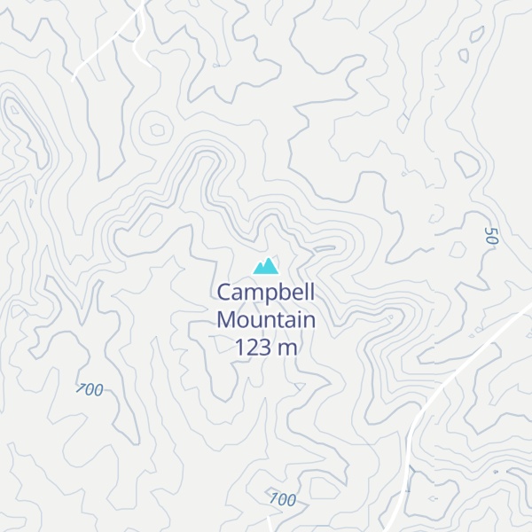 Map of Campbell Mountain