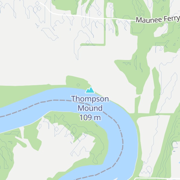 Map of Thompson Mound