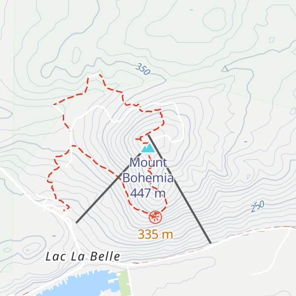 Map of Mount Bohemia