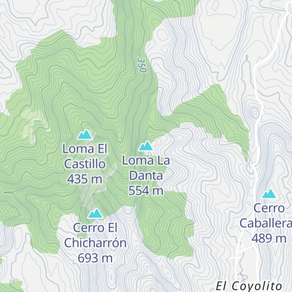 Map of Loma La Danta