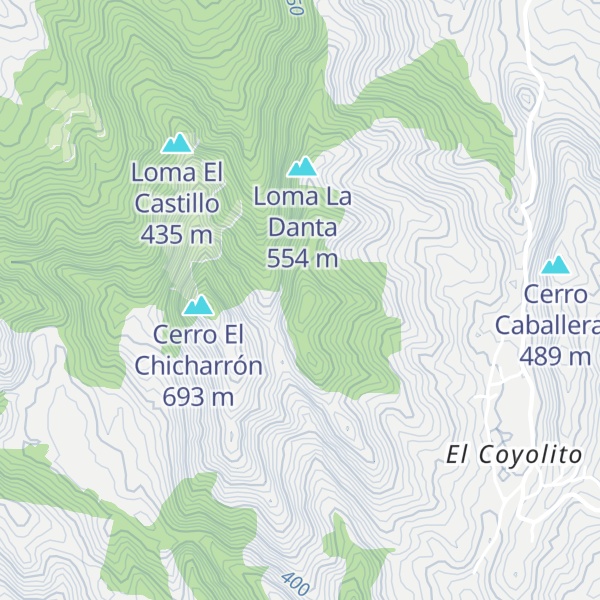 Map of Cerro Coyolito
