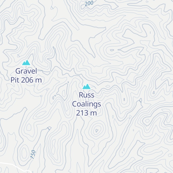 Map of Russ Coalings