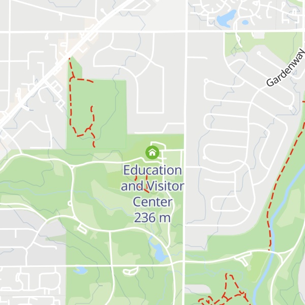 Map of Education and Visitor Center