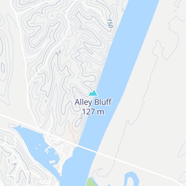 Map of Alley Bluff