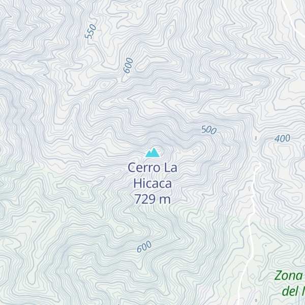 Map of Cerro La Hicaca