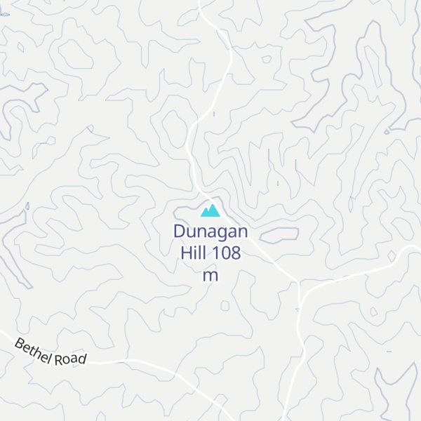 Map of Dunagan Hill