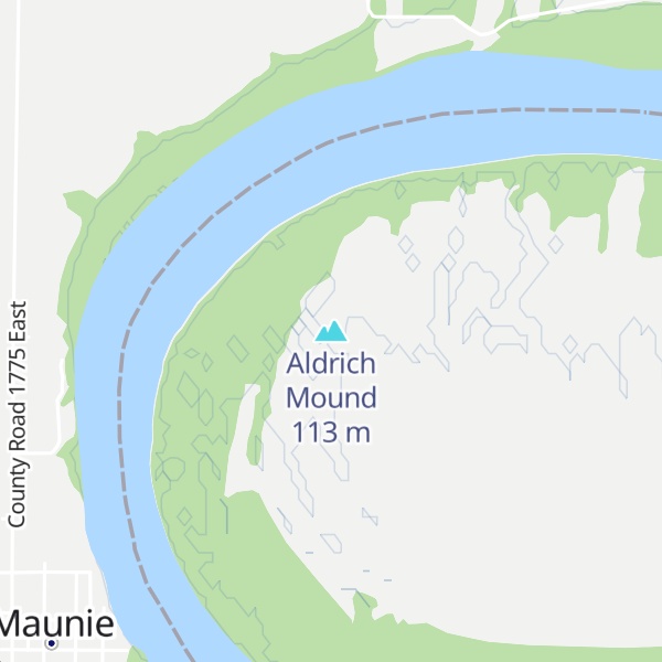 Map of Aldrich Mound