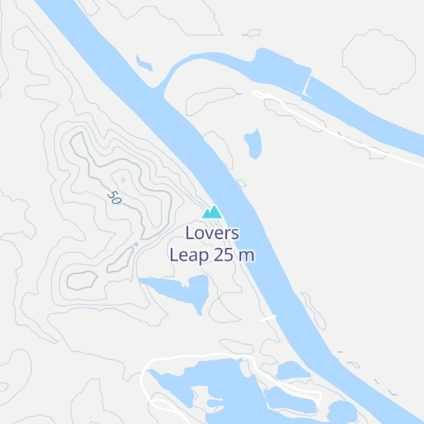Map of Lovers Leap