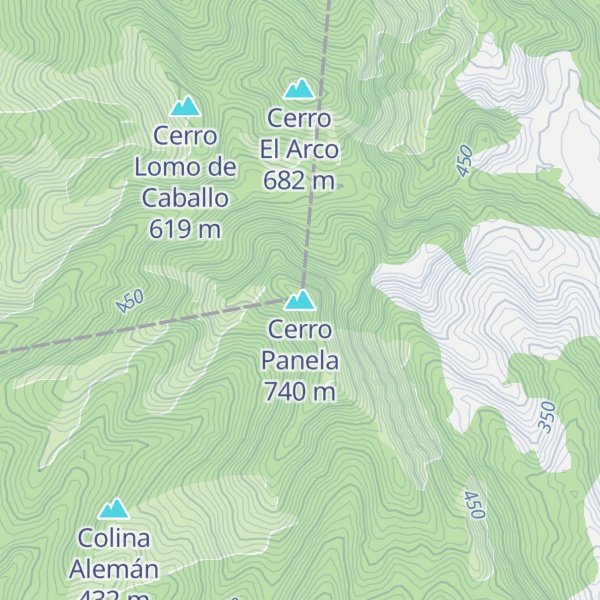 Map of Cerro Panela