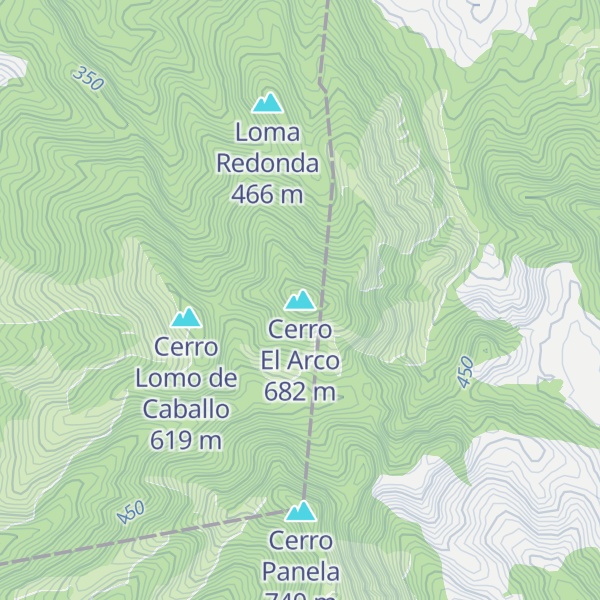 Map of Cerro El Arco