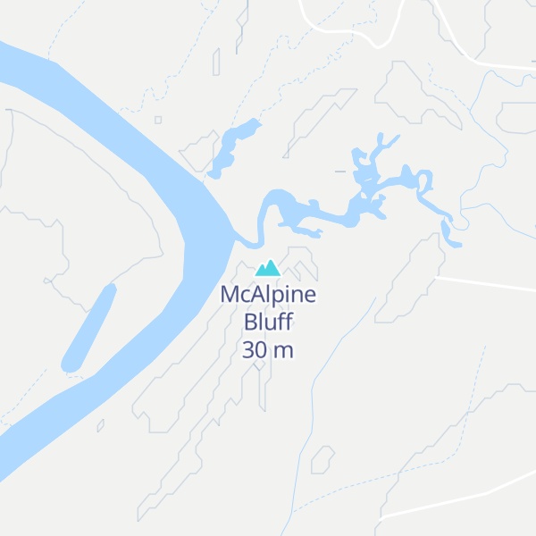 Map of McAlpine Bluff