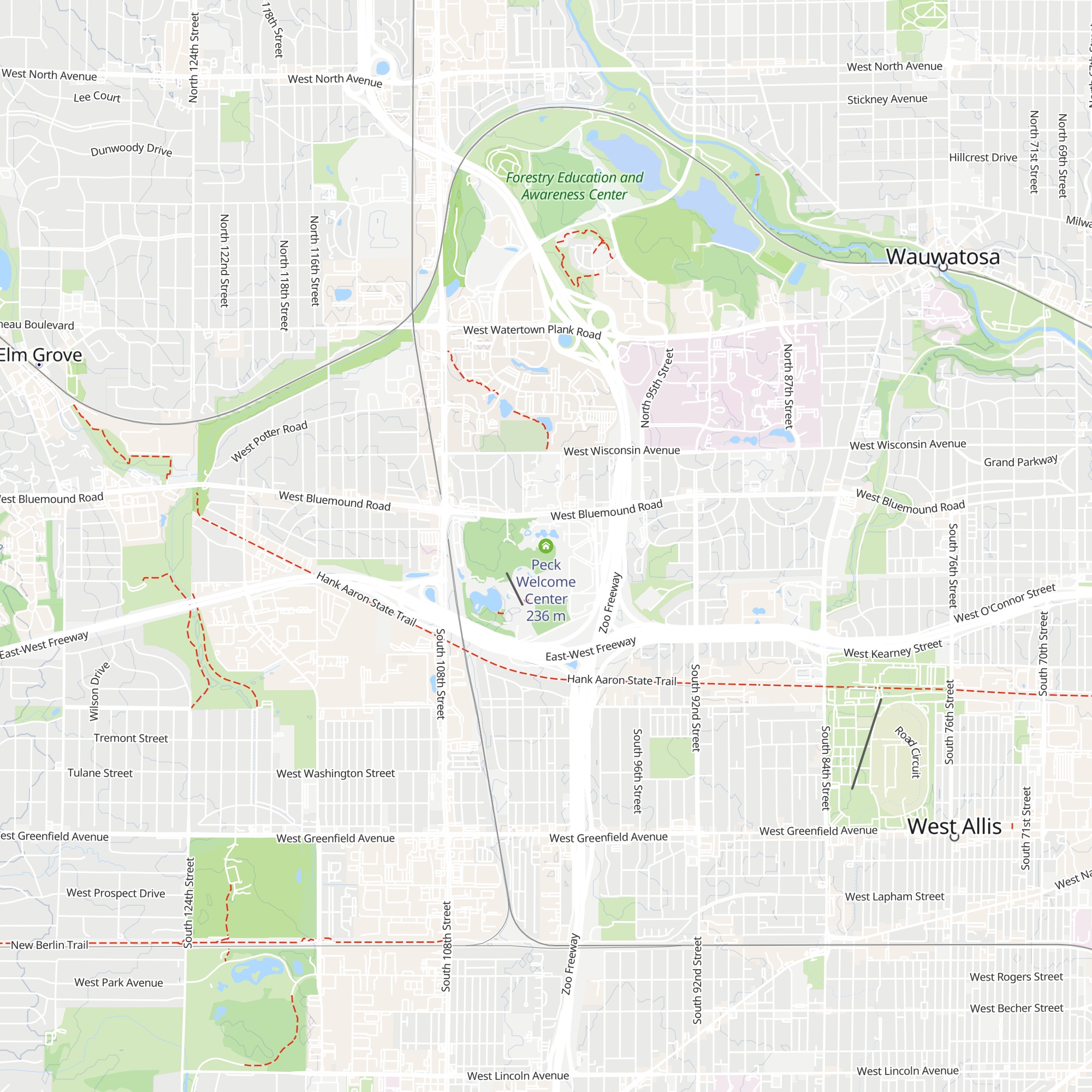 Peck Welcome Center map