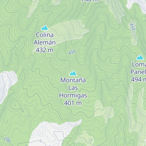 Map of Montaña Las Hormigas