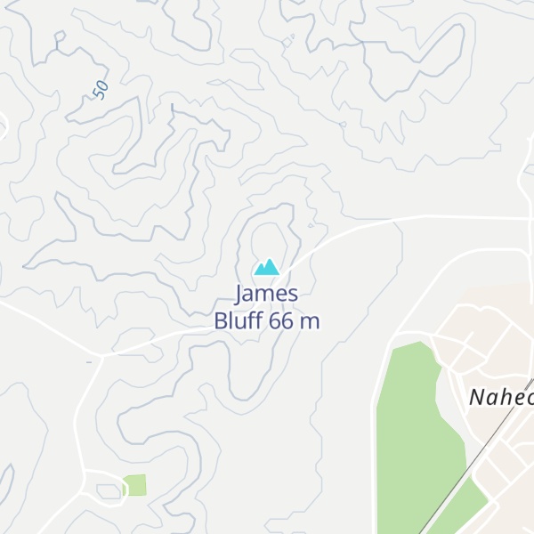 Map of James Bluff
